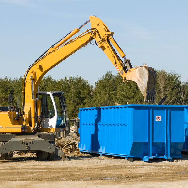 what size residential dumpster rentals are available in Leslie MI